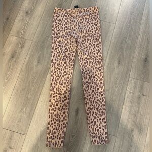 Anthropologie Tan and Brown Leopard Print Leggings
